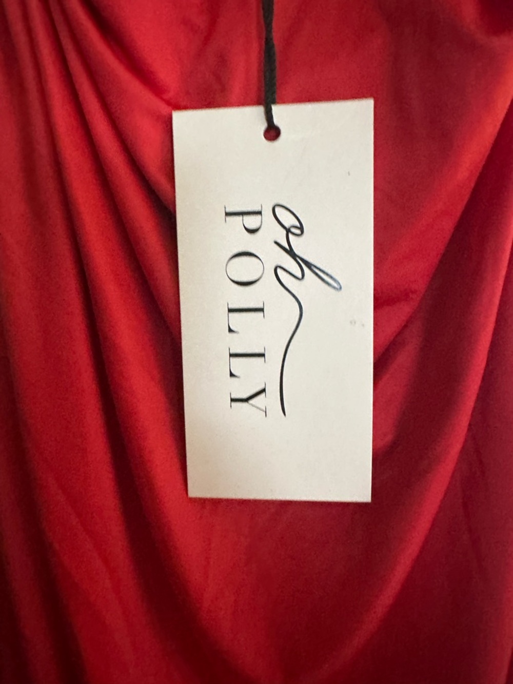 Oh Polly Red Halter Ruched Mini Dress. - Picture 2 of 7